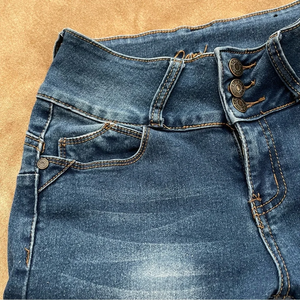 BAMBOO High Rise Stretch Skinny Jeans Size 3/4 - Picture 6 of 16